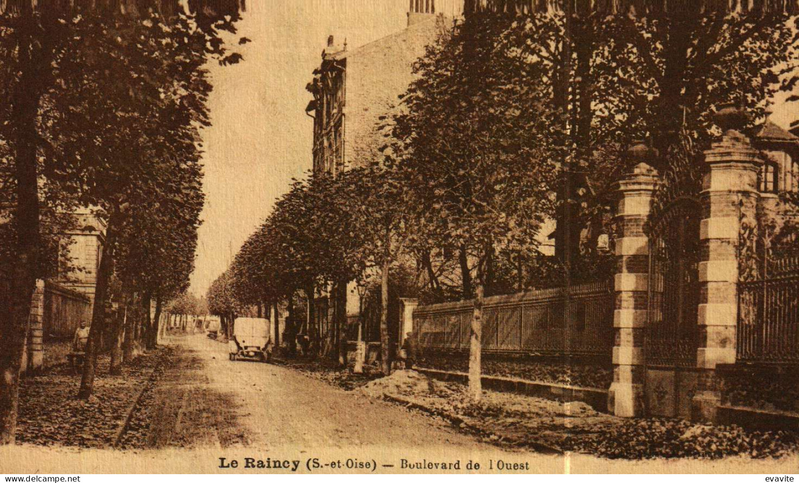 CPA   (93)      LE RAINCY   Boulevard De L'Ouest - Le Raincy