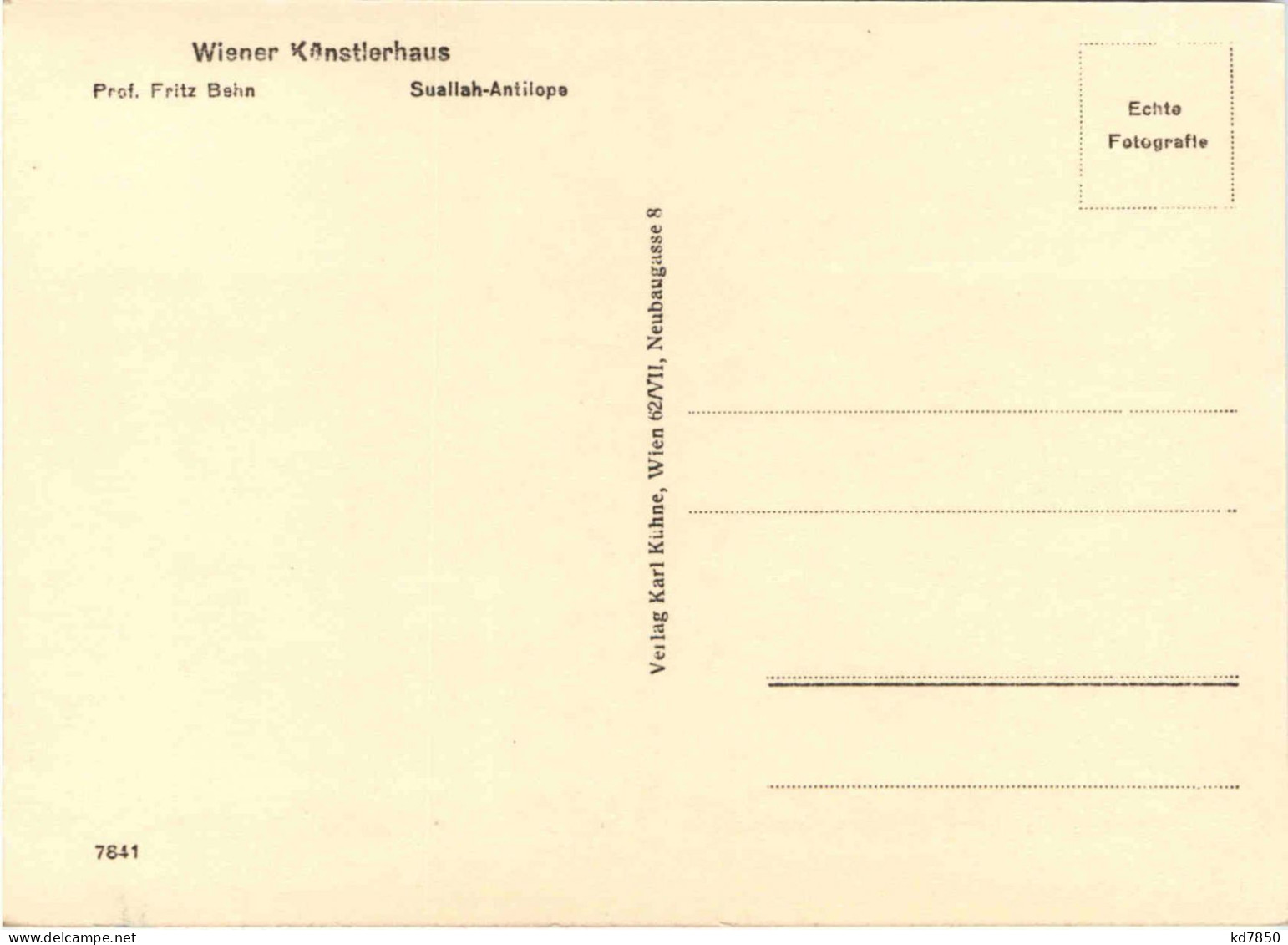 Wiener Künstlerhaus Fritz Bahn - Other & Unclassified