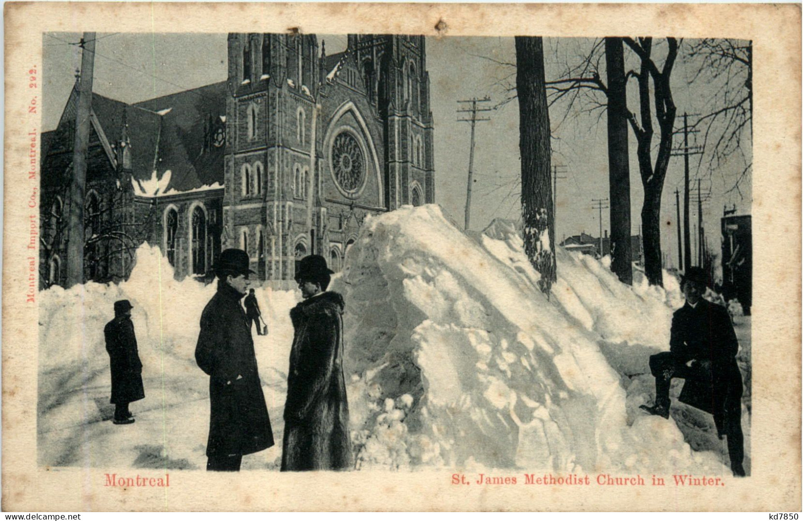 Montreal - St. James Methodist Church In Winter - Autres & Non Classés
