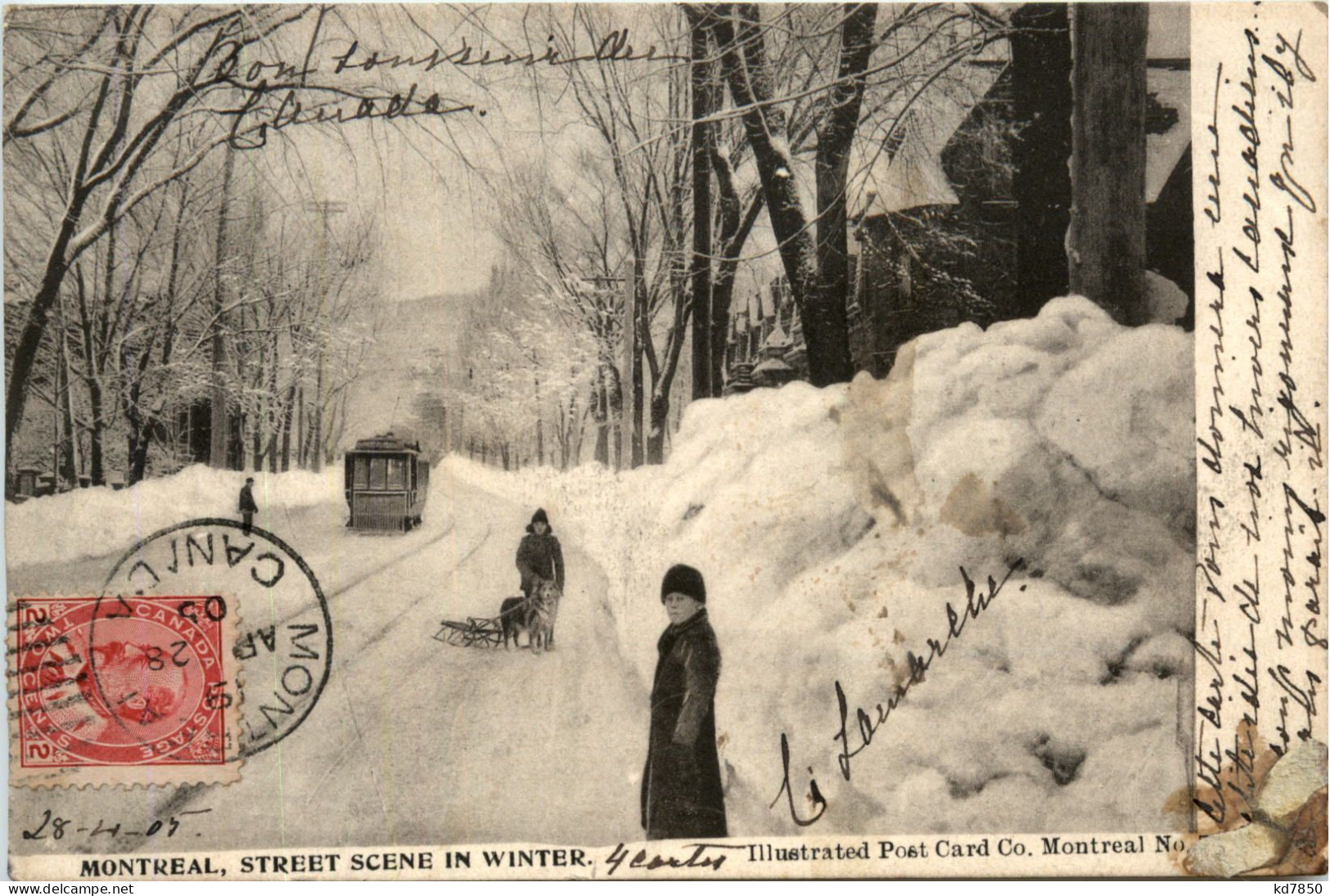 Montreal - Street Scene In Winter - Sonstige & Ohne Zuordnung