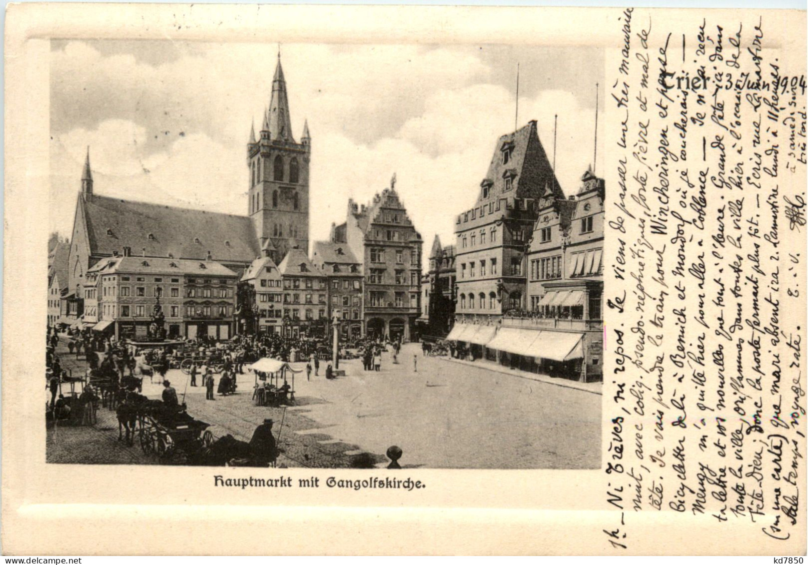 Trier, Hauptmarkt Mit Gangolphskirche - Trier