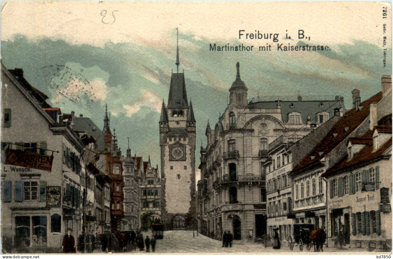 Freiburg I.Br., Martinstor Mit Kaiserstrasse - Freiburg I. Br.
