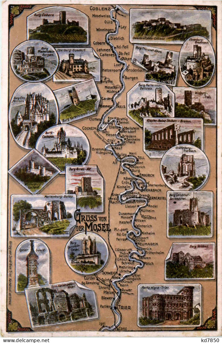 Gruss Von Der Mosel, Moselverlauf - Sonstige & Ohne Zuordnung
