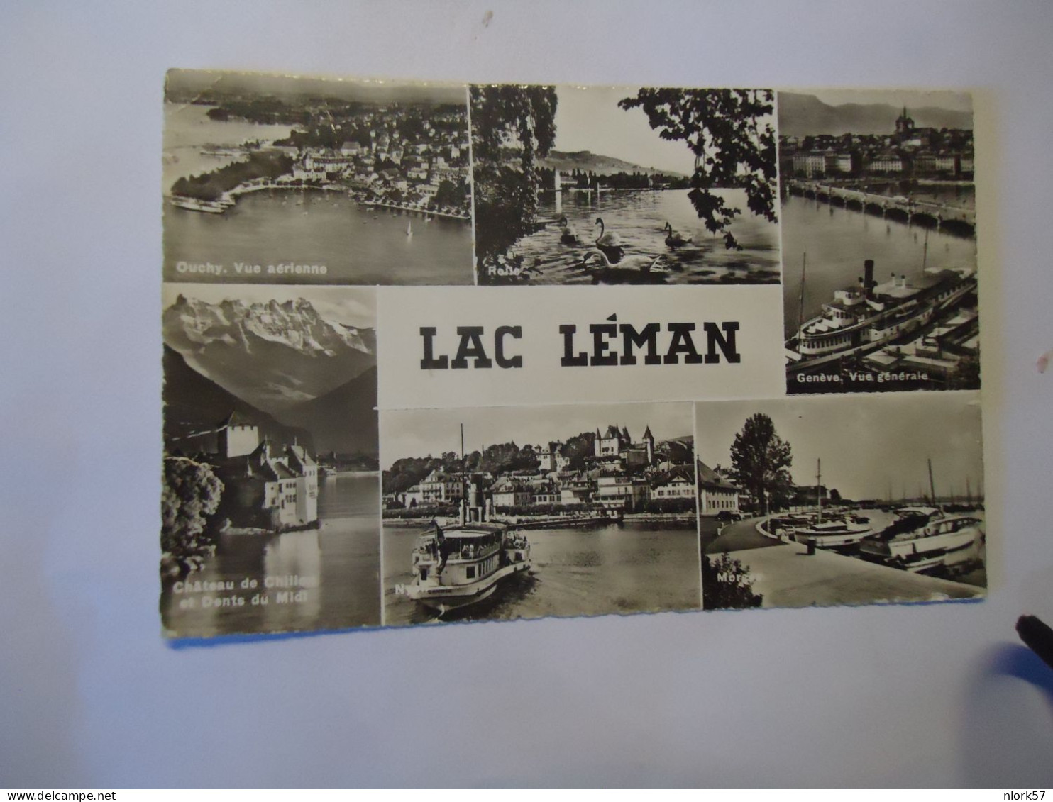 SWITZERLAND   POSTCARDS LAC LEMAN 1961 - Autres & Non Classés