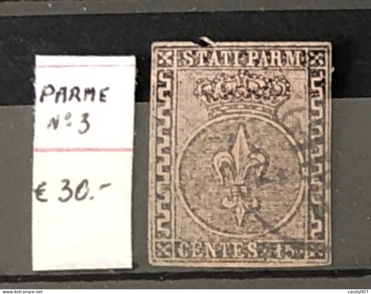 Italie Timbres  Parme N°3 Oblitéré - Parme