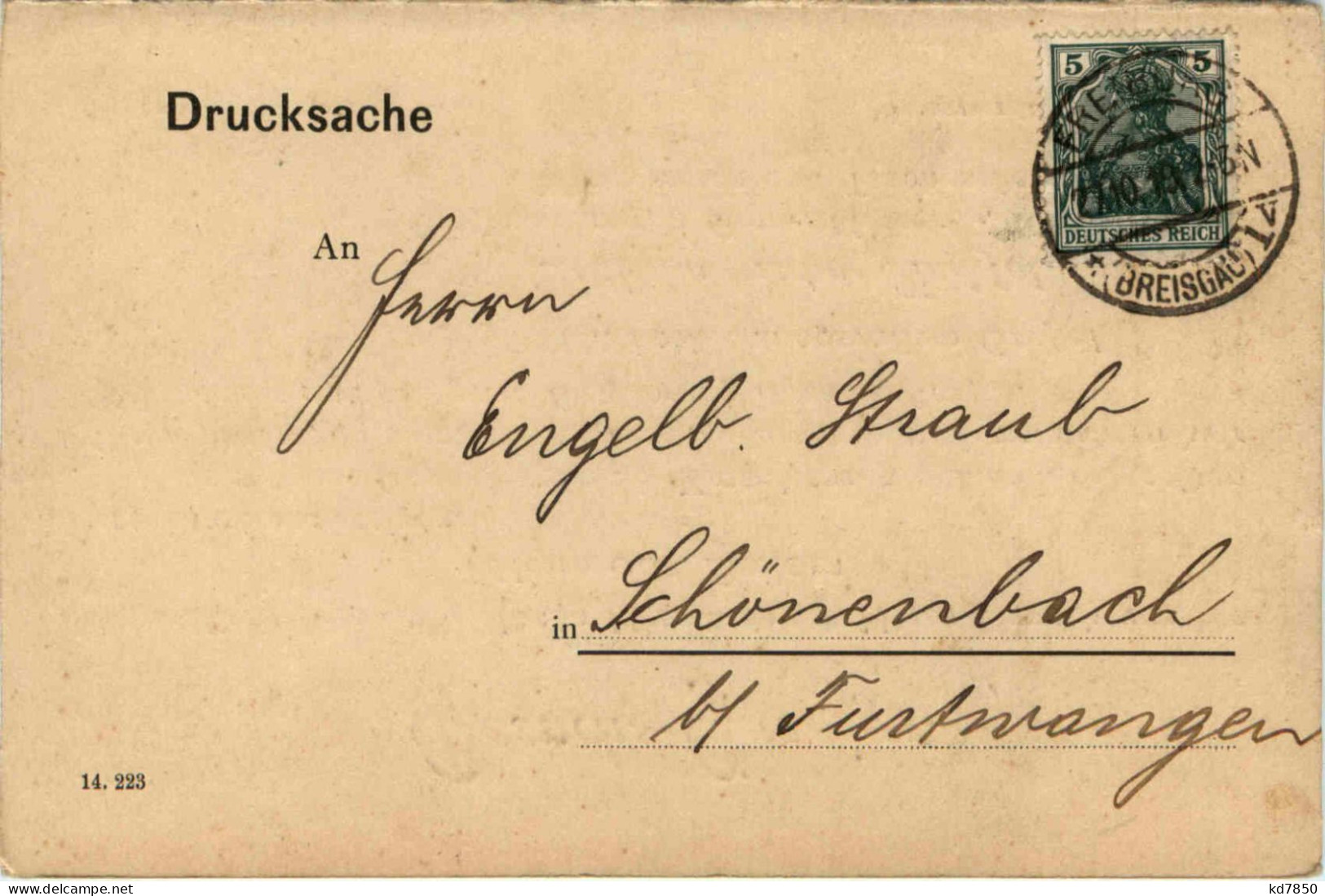 Freiburg I.Br., Wilhelm Fischer Grosshandlung - Freiburg I. Br.