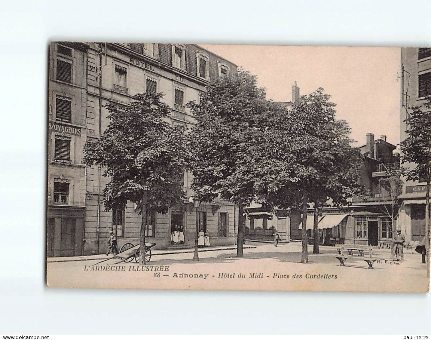 ANNONAY : Hôtel Du Midi, Place Des Cordeliers - Très Bon état - Annonay