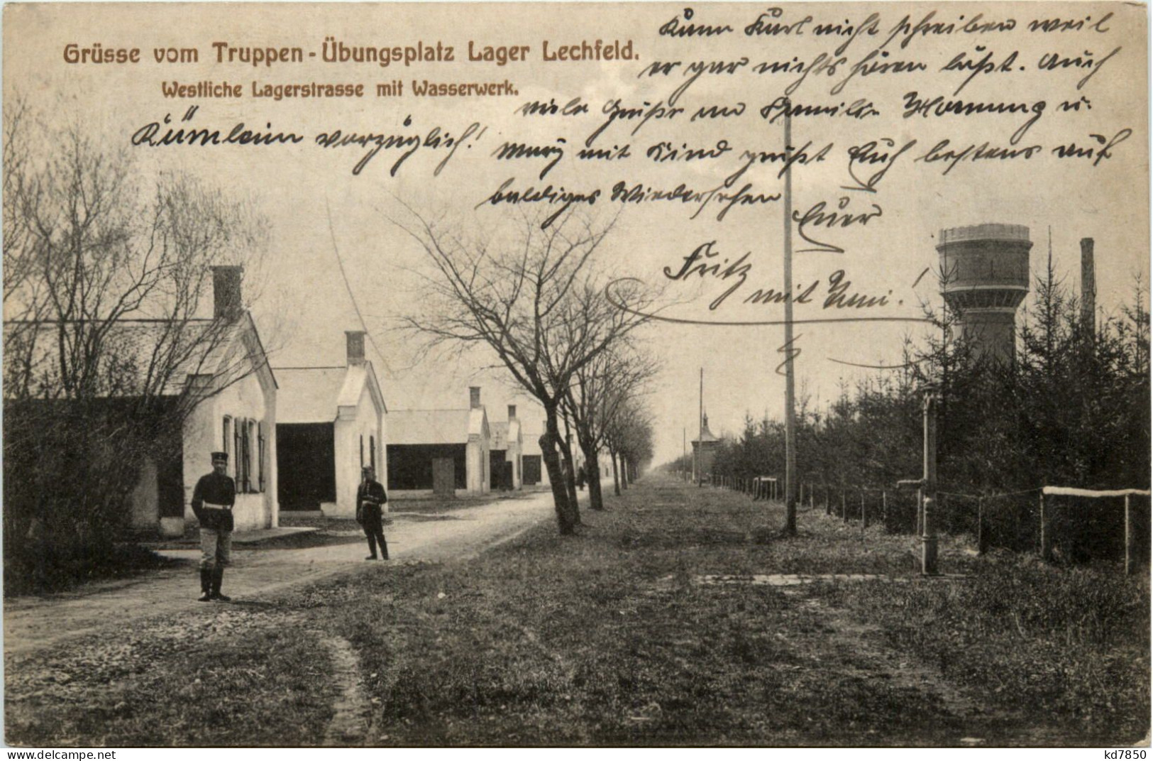 Lager-Lechfeld, Grüsse, Truppenübungsplatz, Westliche Lagerstrasse - Augsburg