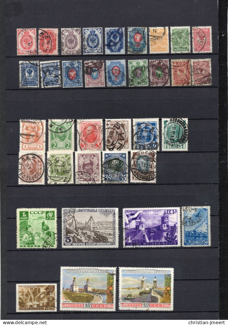 Russie 68 Timbres Oblitérés - Verzamelingen