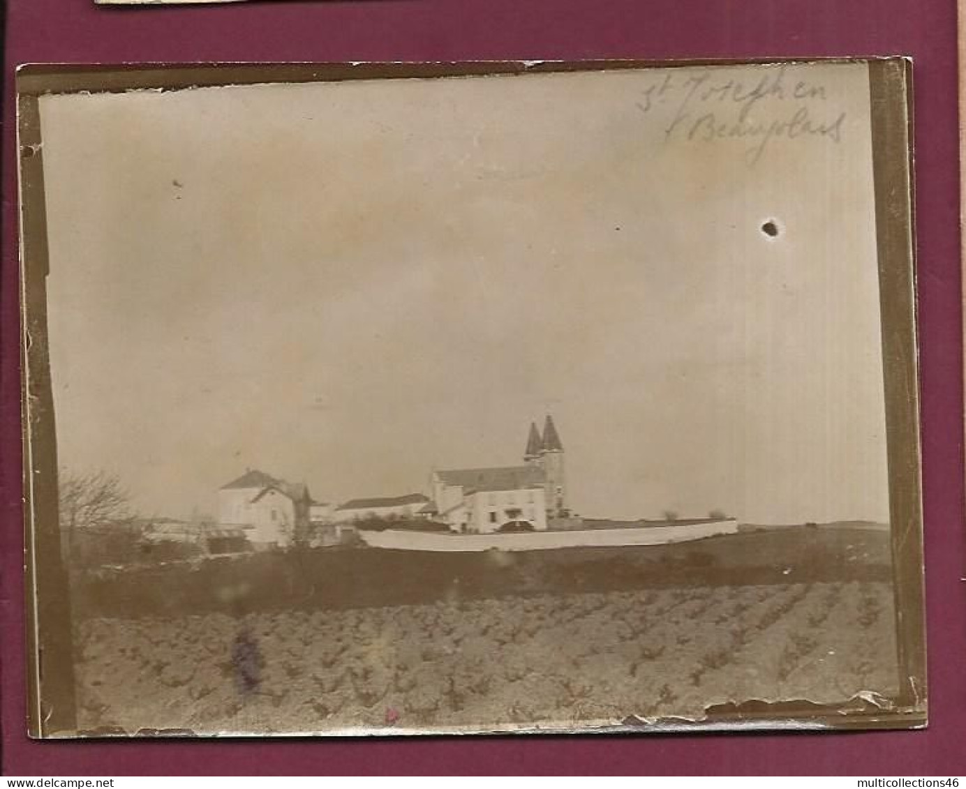 120524B - PHOTO ANCIENNE - ST JOSEPH VILLIE MORGON Beaujolais - Lieux