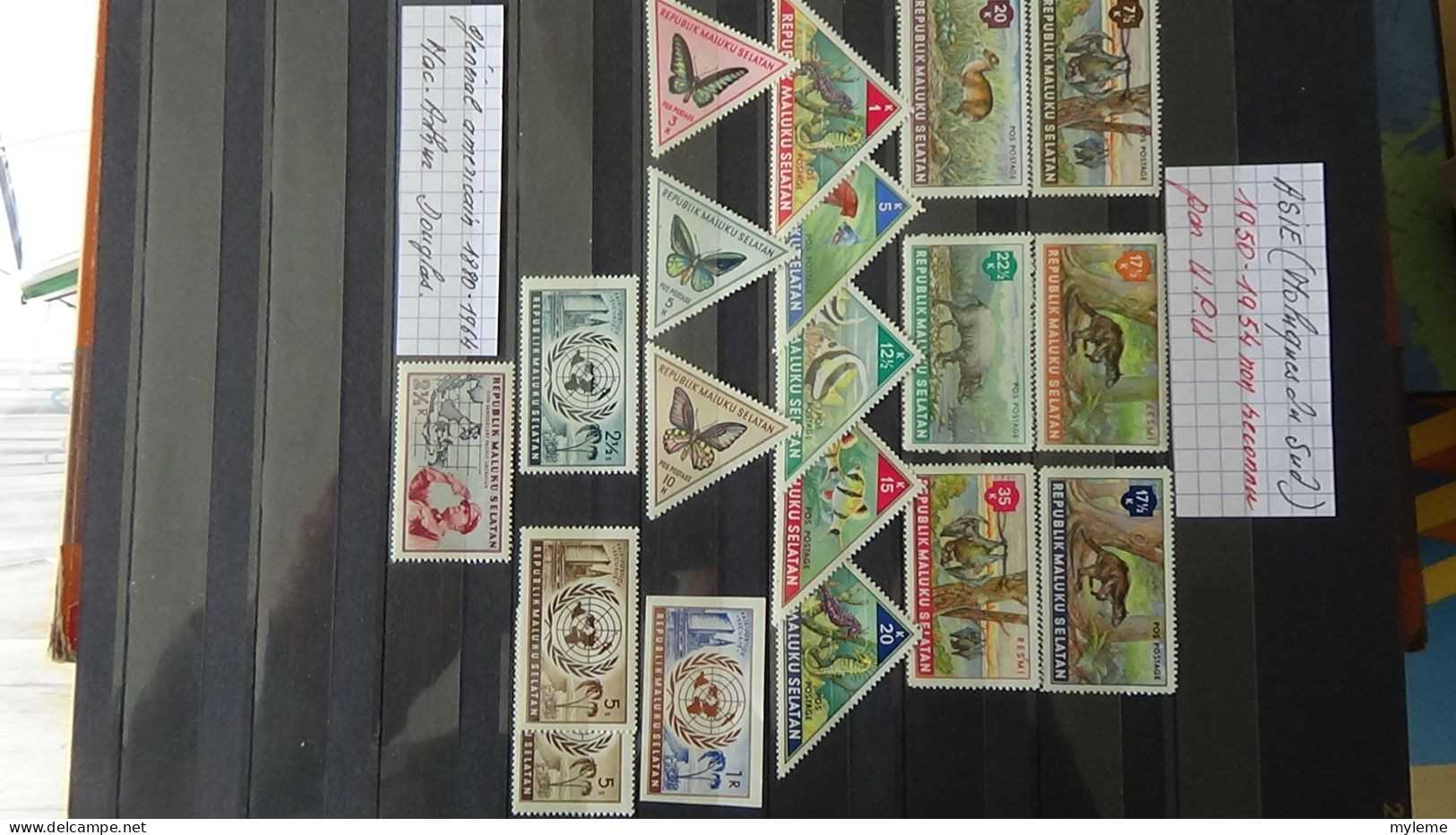 BG2 Ensemble de timbres de divers pays + France PA N° 15 ** Cote 1500 euros. A saisir !!!