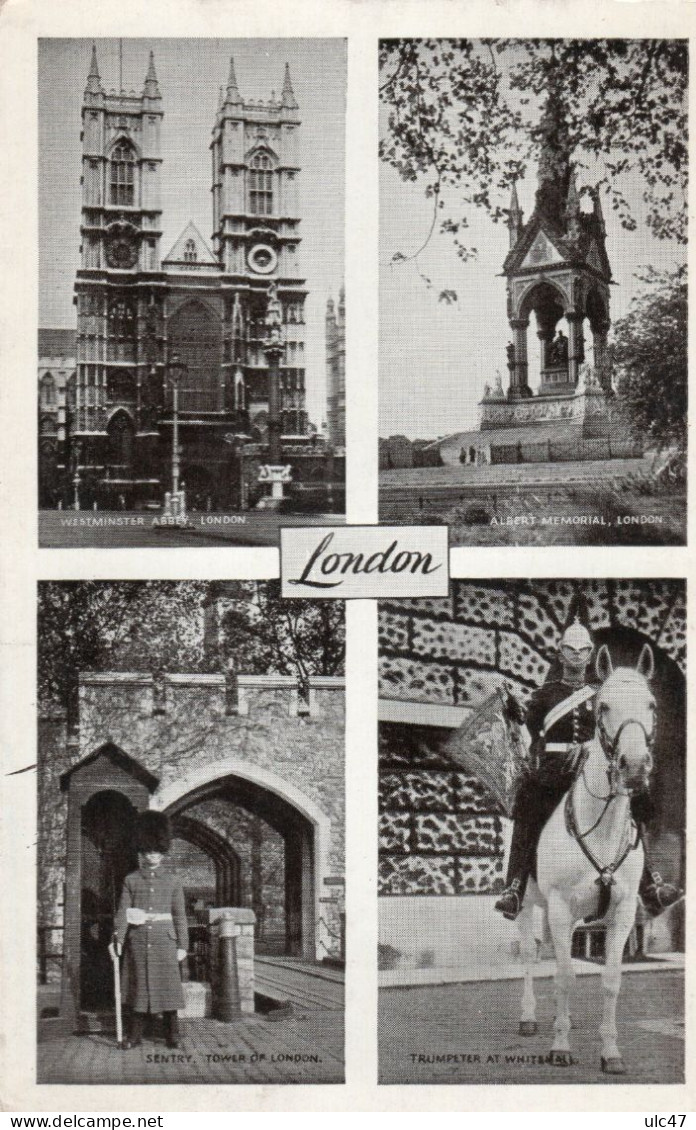 - LONDON. - Greetings From London - Scan Verso - - Westminster Abbey