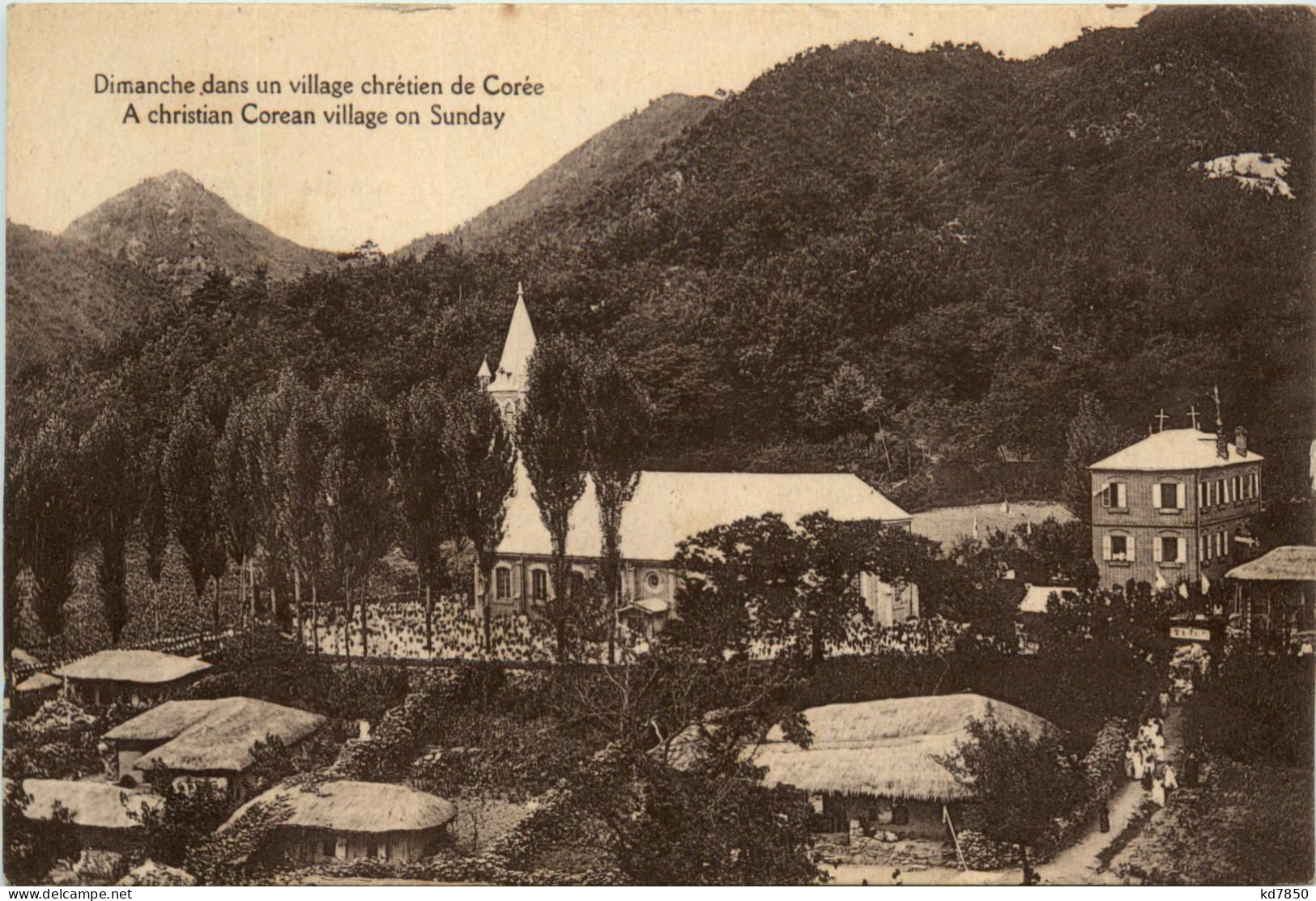 Corea - A Christian Corean Village On Sunday - Autres & Non Classés