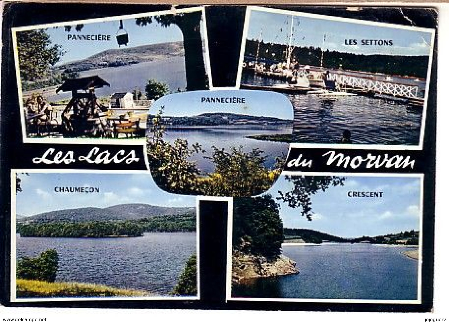 Les Lacs Du Morvan 5 Vues:  Pannecière Settons Chaumeçon Crescent ; Timbrée D' Avalon En 1967 - Autres & Non Classés