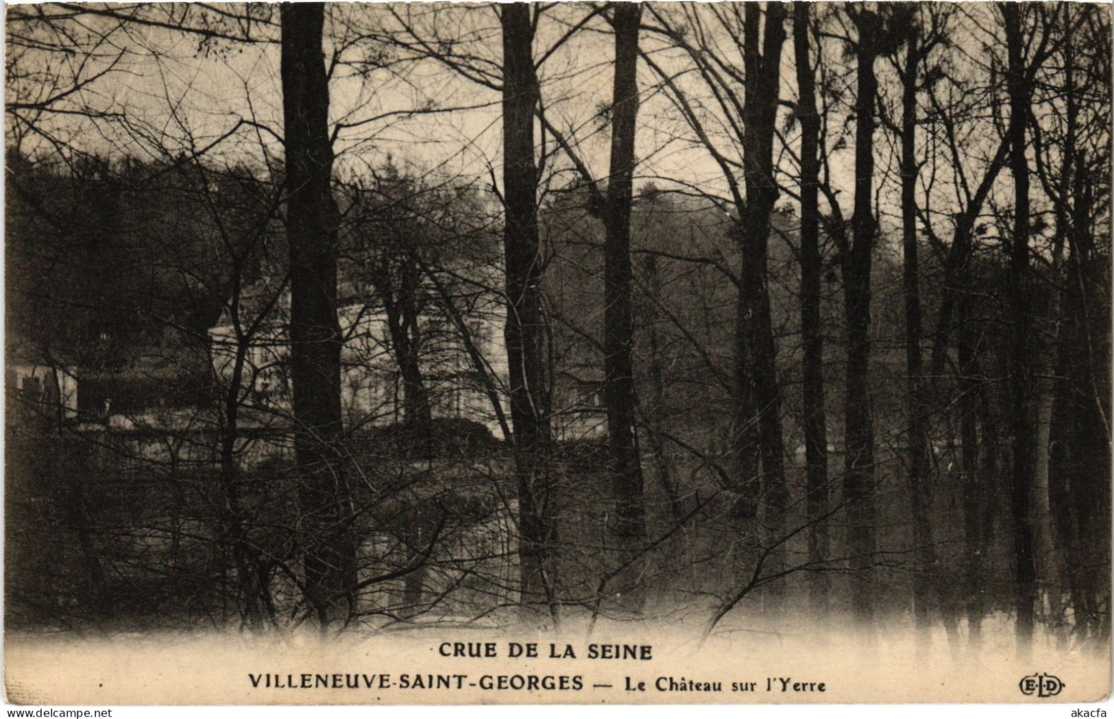 CPA Villeneuve-St-Georges Le Chateau Inondations (1391274) - Villeneuve Saint Georges