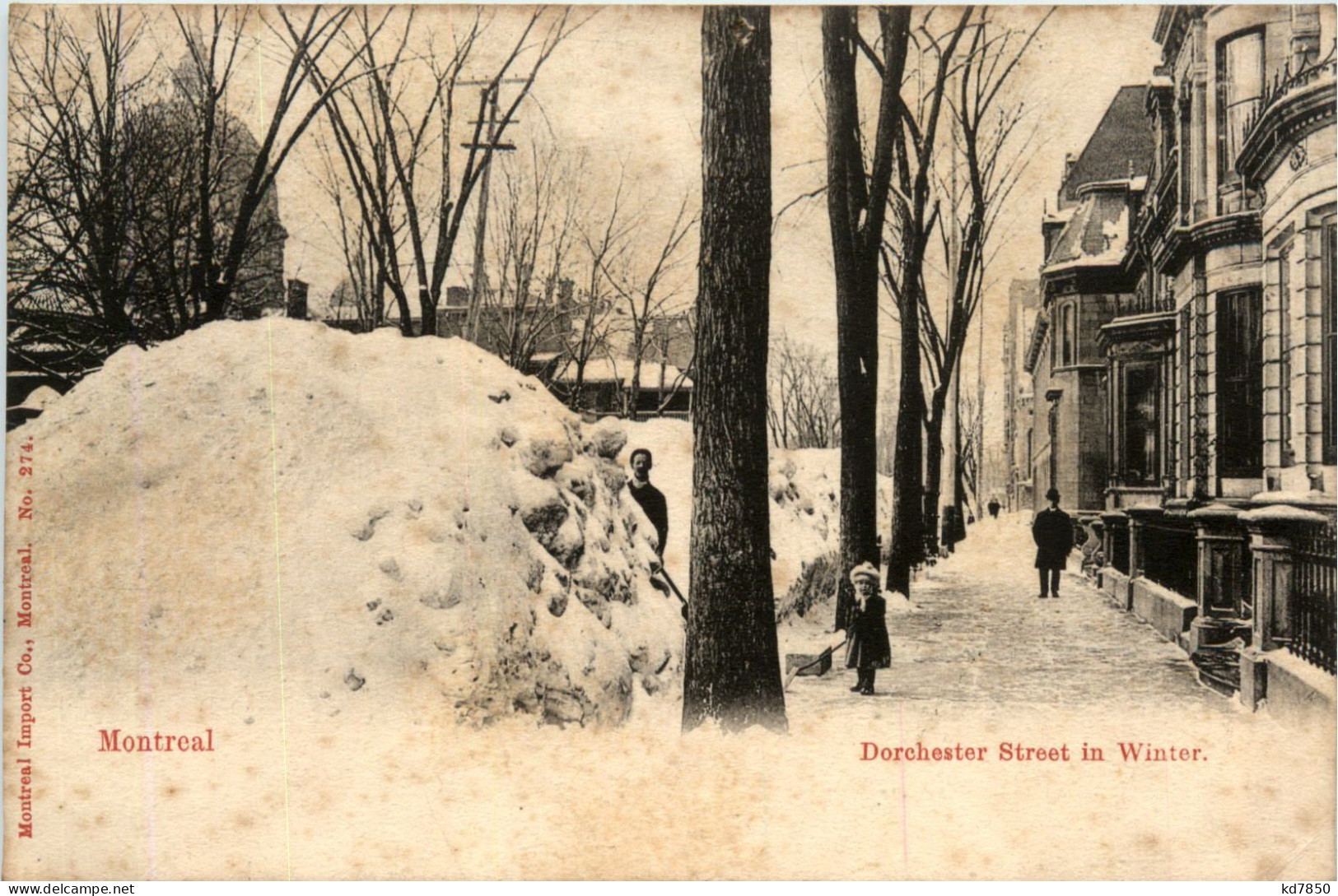 Montreal - Dorchester Street In Winter - Other & Unclassified