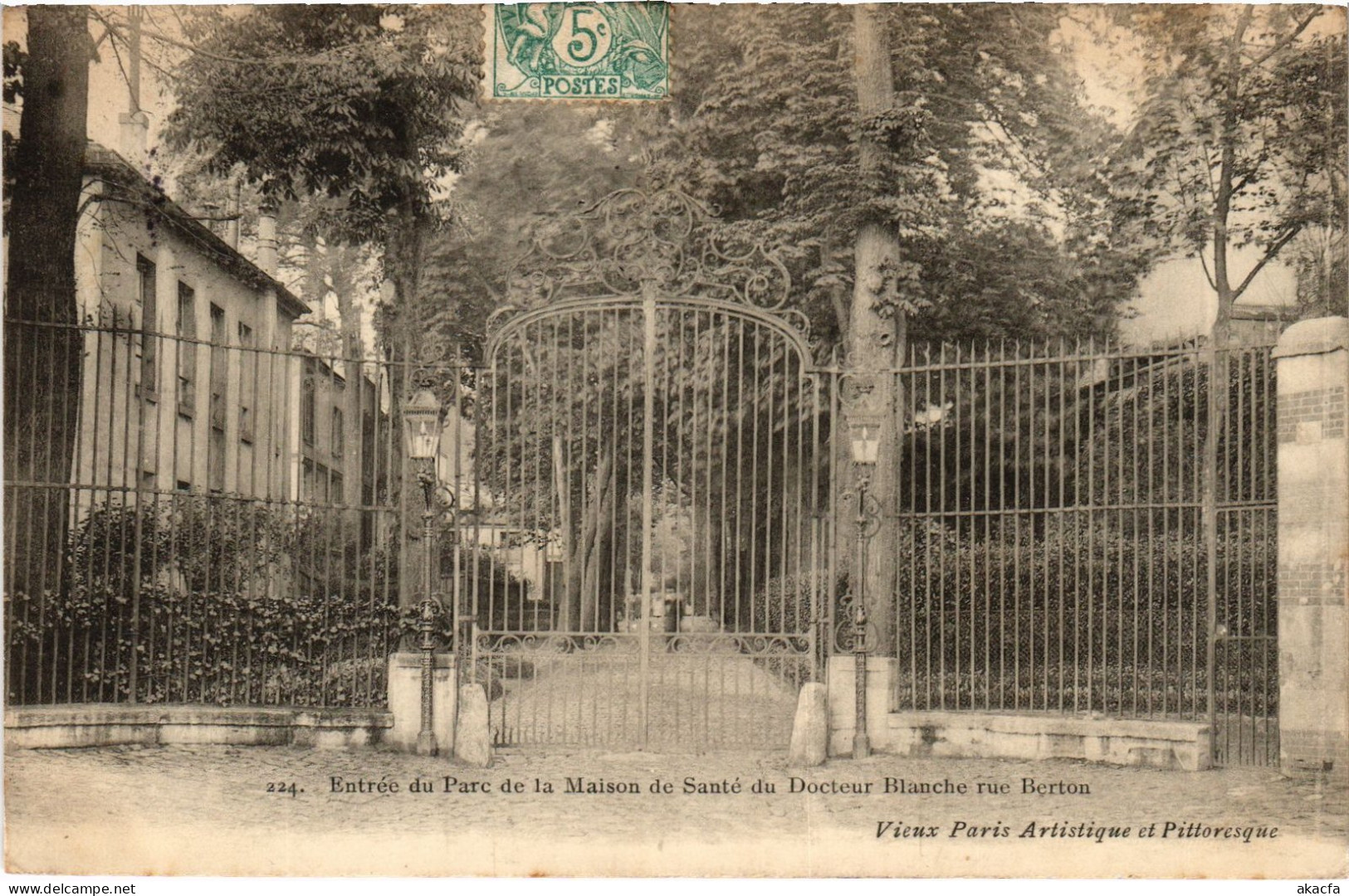 CPA Rue Berton Paris Maison De Santé Du Docteur Blanche (1390781) - Gezondheid, Ziekenhuizen