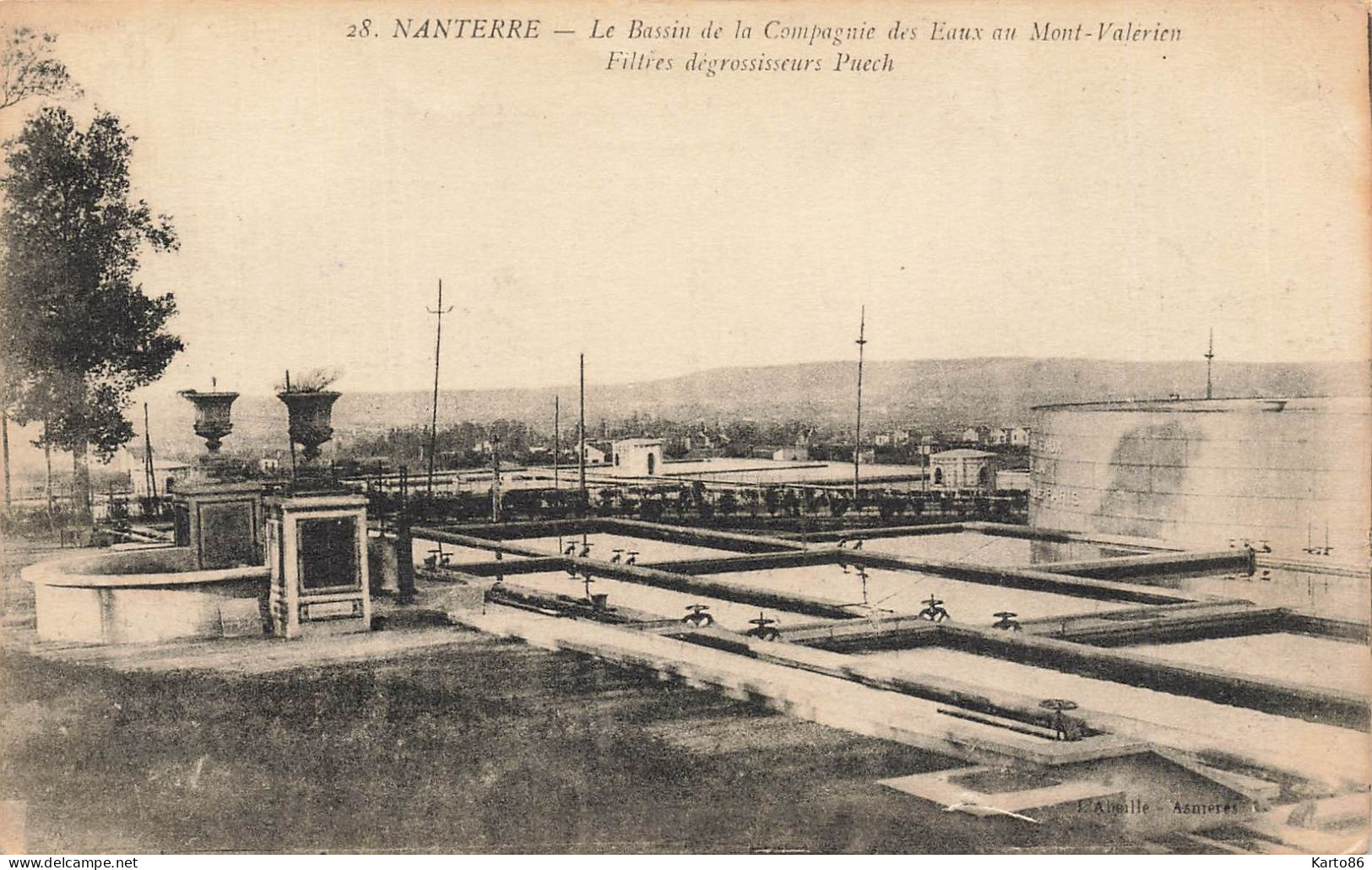 Nanterre * Le Bassin De La Compagnie Des Eaux Du Mont Valérien - Nanterre