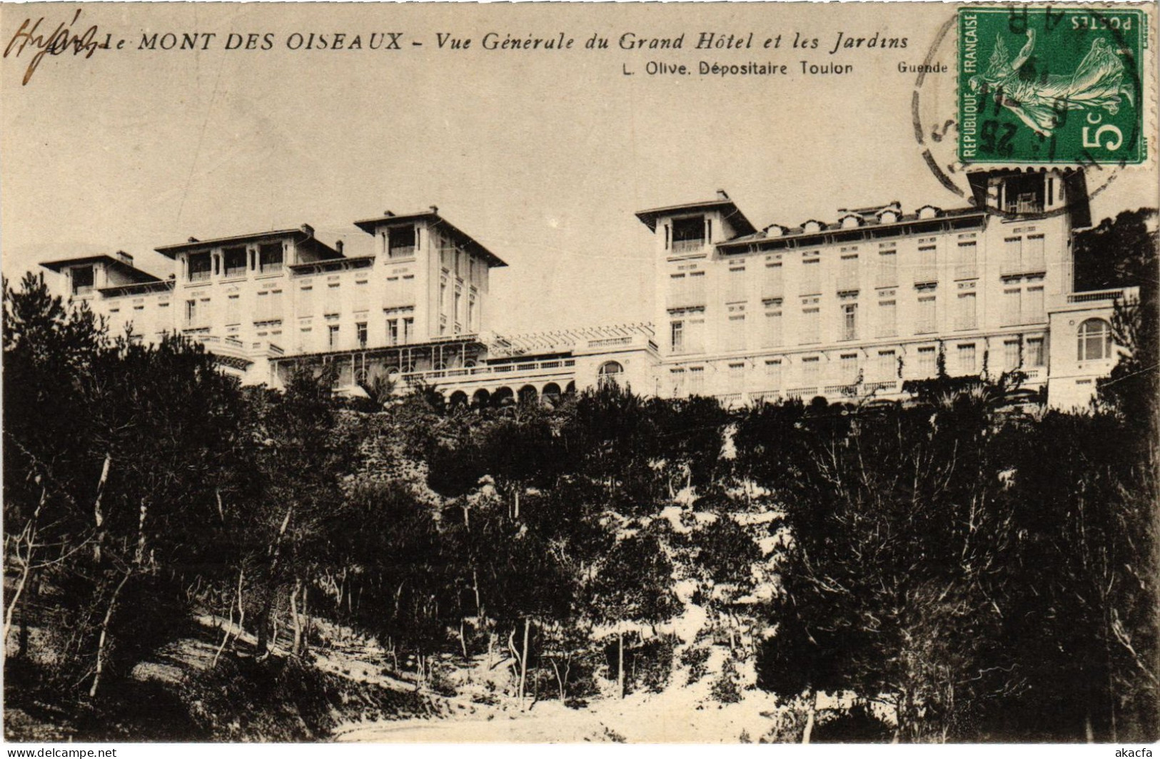 CPA Mont Des Oiseaux Hyeres Vue Générale Grand Hotel (1390291) - Hyeres