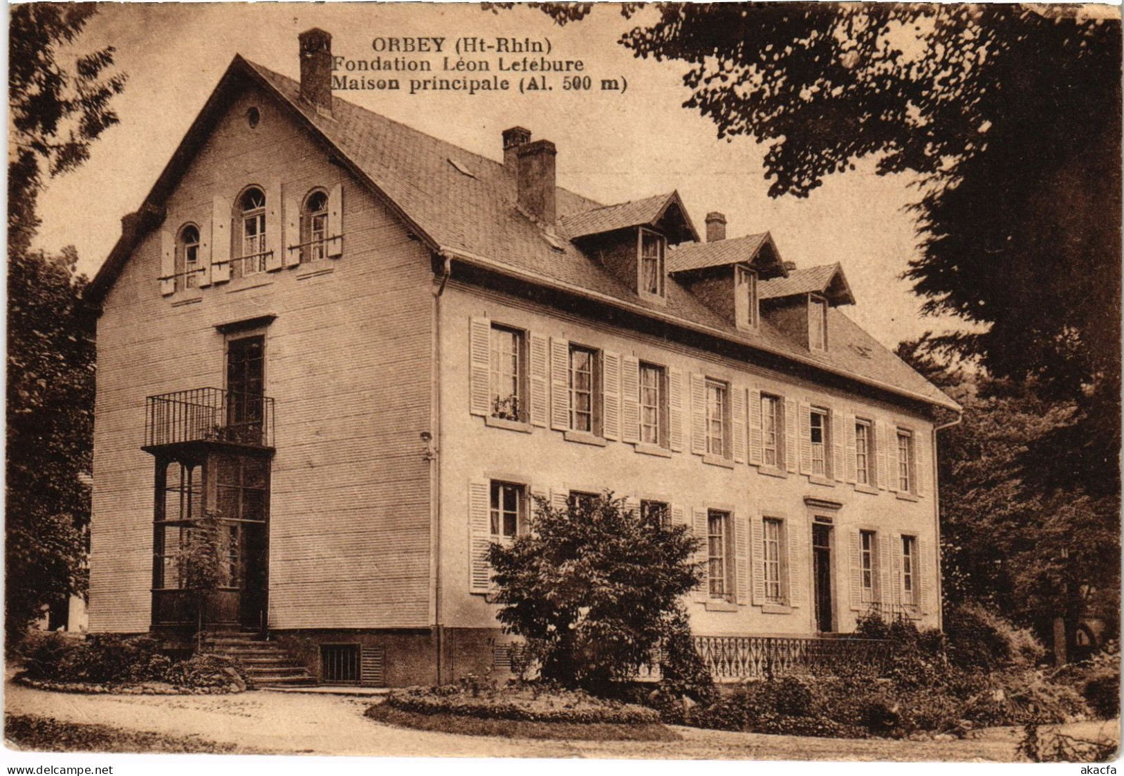 CPA Orbey Fondation Léon Lefebure Maison Principale (1390528) - Orbey