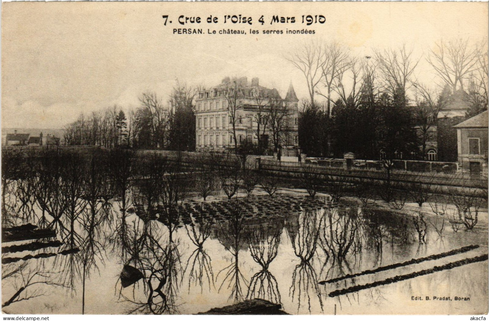 CPA Persan Le Chateau Inondations (1391180) - Persan