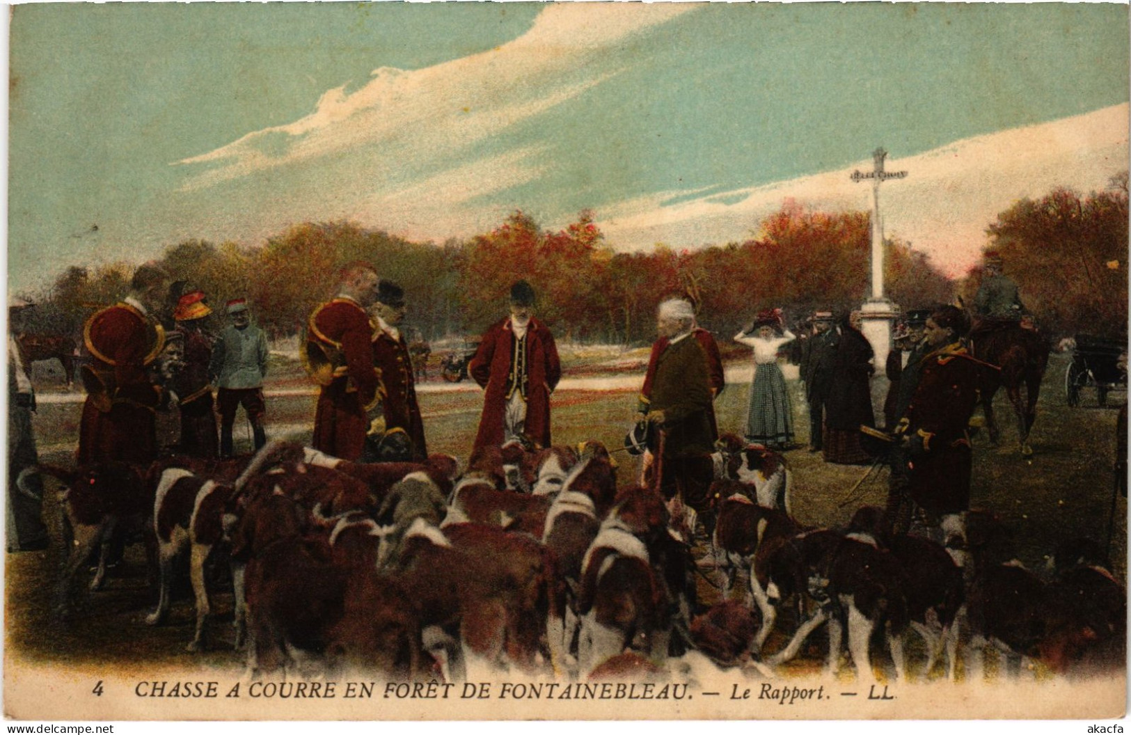 CPA Foret De Fontainebleau Chasse A Courre Le Rapport Hunting (1390922) - Fontainebleau