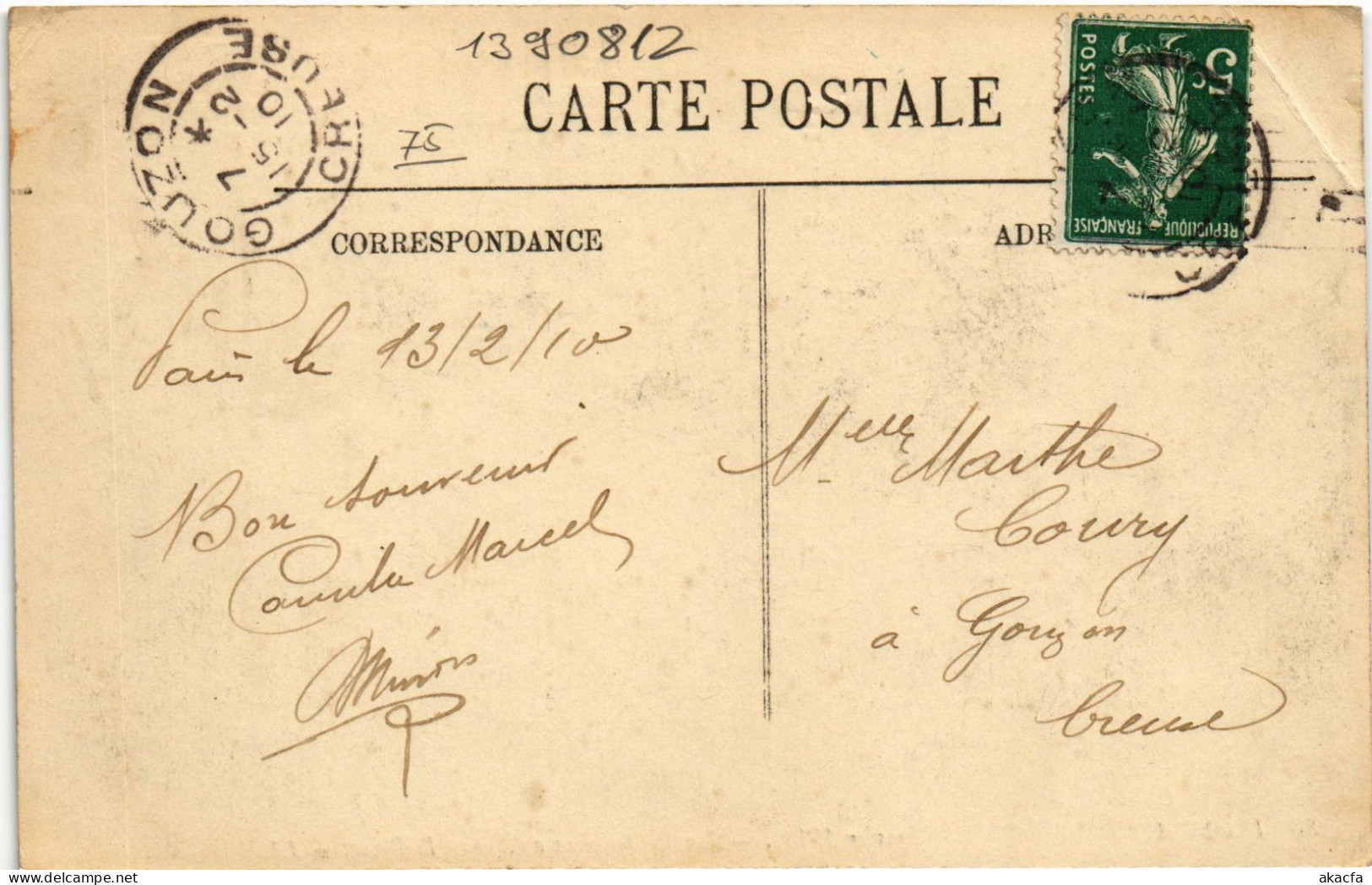 CPA Paris Cours La Reine Inondations (1390812) - De Overstroming Van 1910