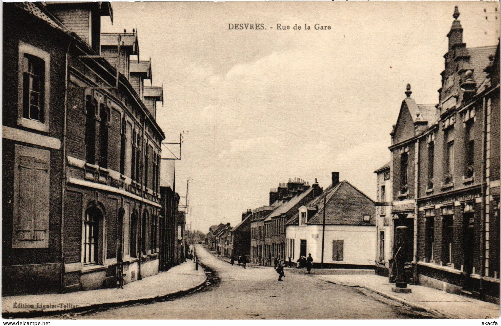 CPA Devres Rue De La Gare (1279993) - Desvres