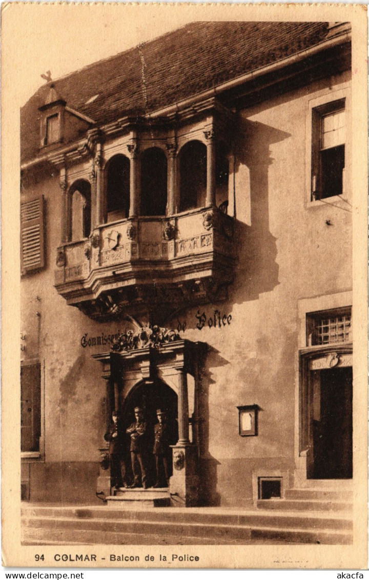 CPA Colmar Balcon De La Police (1390498) - Colmar