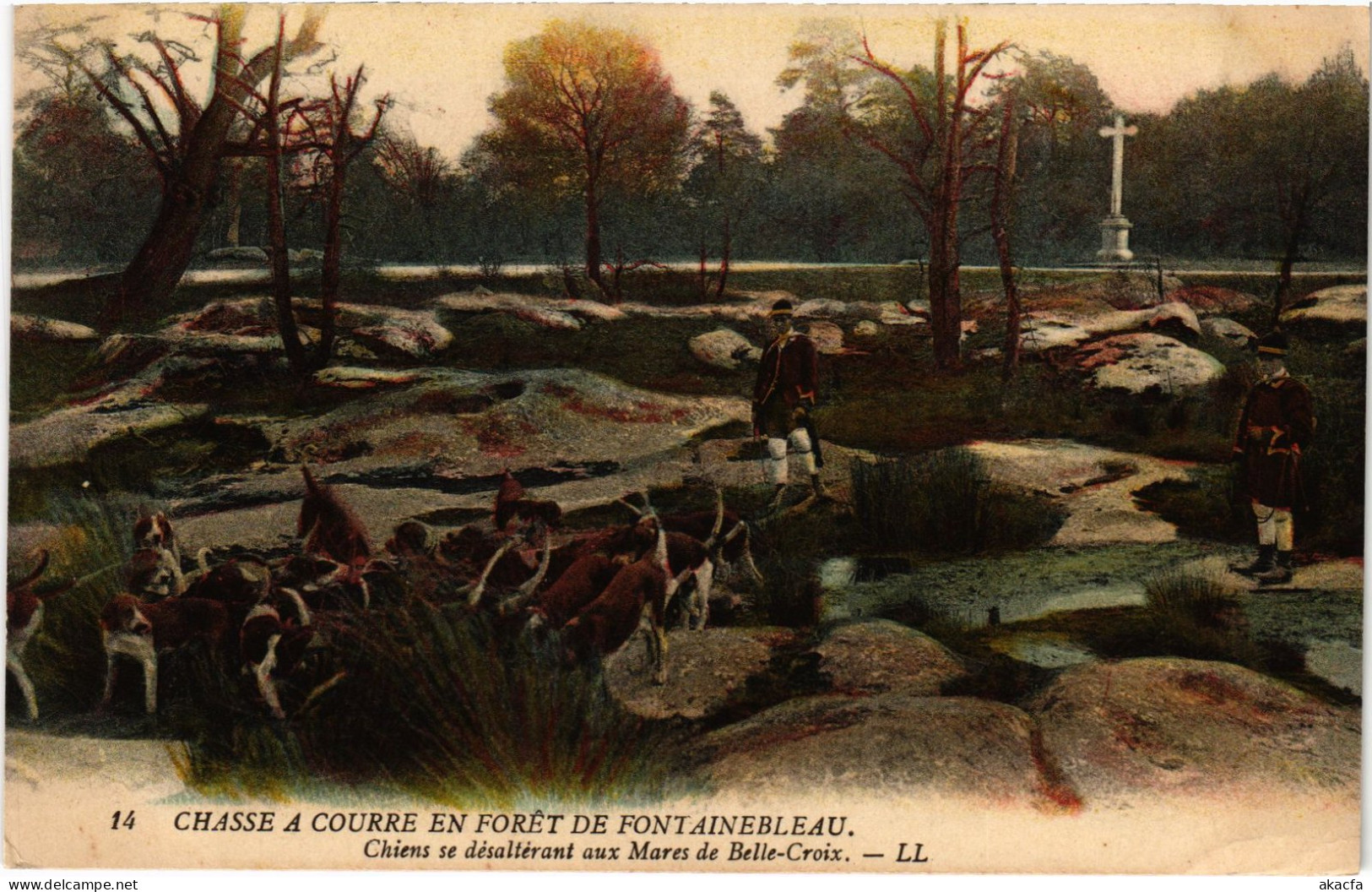 CPA Foret De Fontainebleau Chasse A Courre Chiens Hunting (1390926) - Fontainebleau