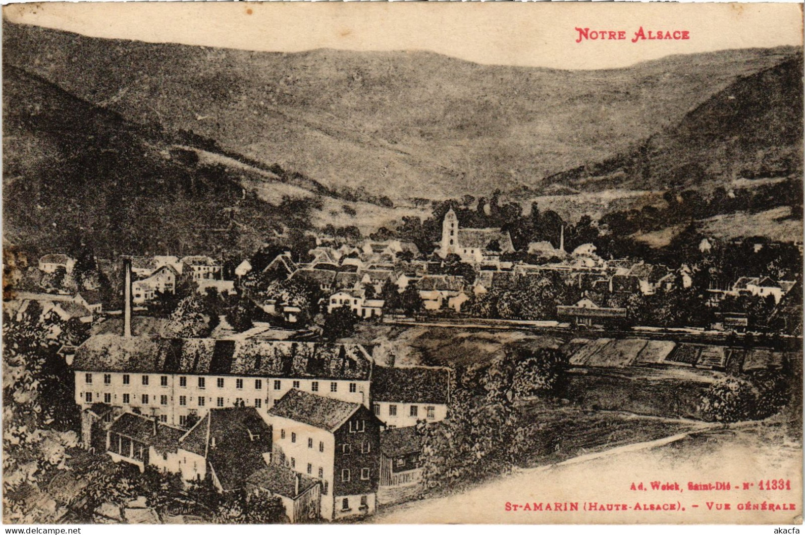 CPA Alsace St-Amarin Vue Générale (1390438) - Saint Amarin