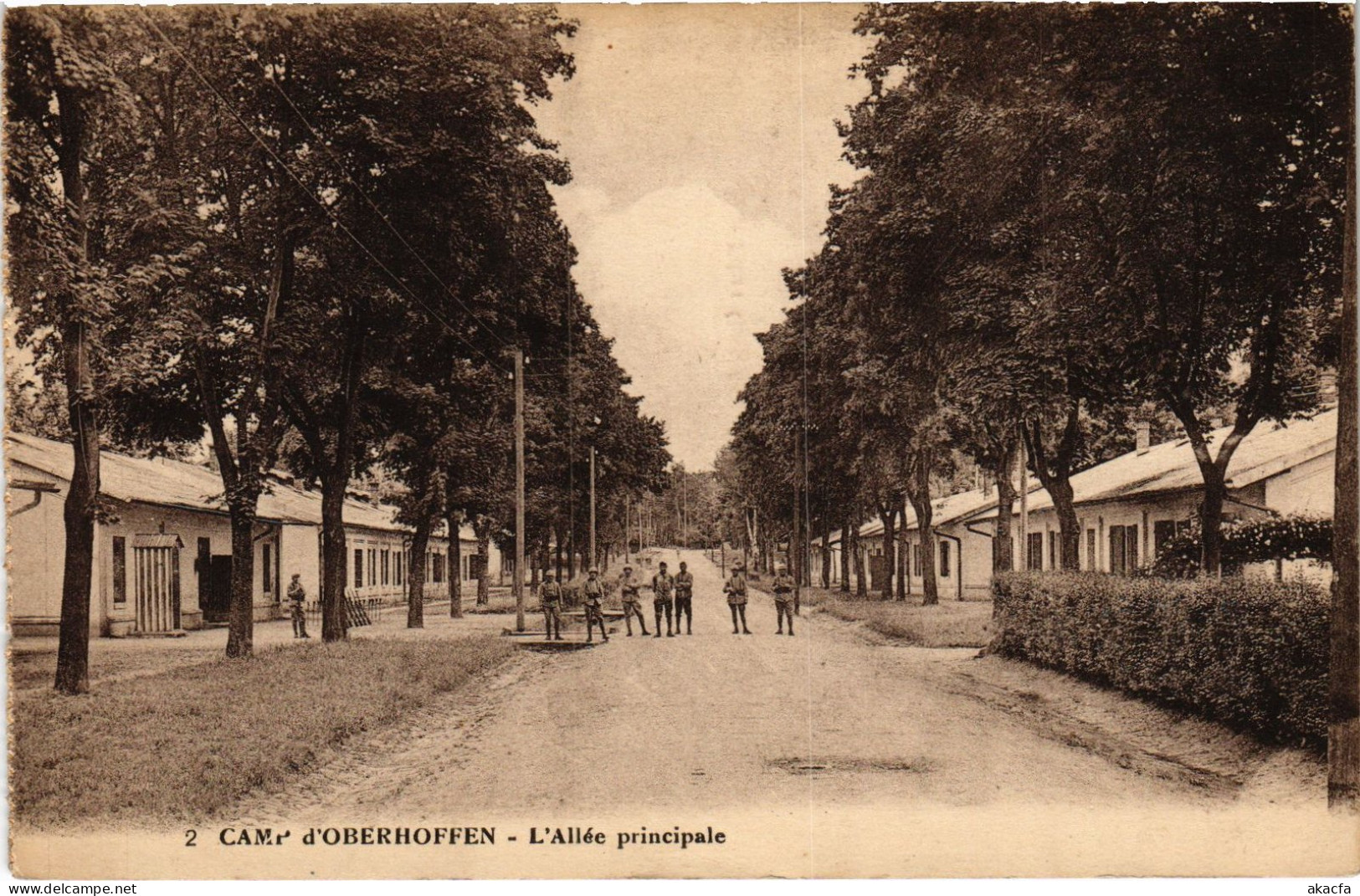 CPA Camp Oberhoffen Allée Principale (1390306) - Sonstige & Ohne Zuordnung