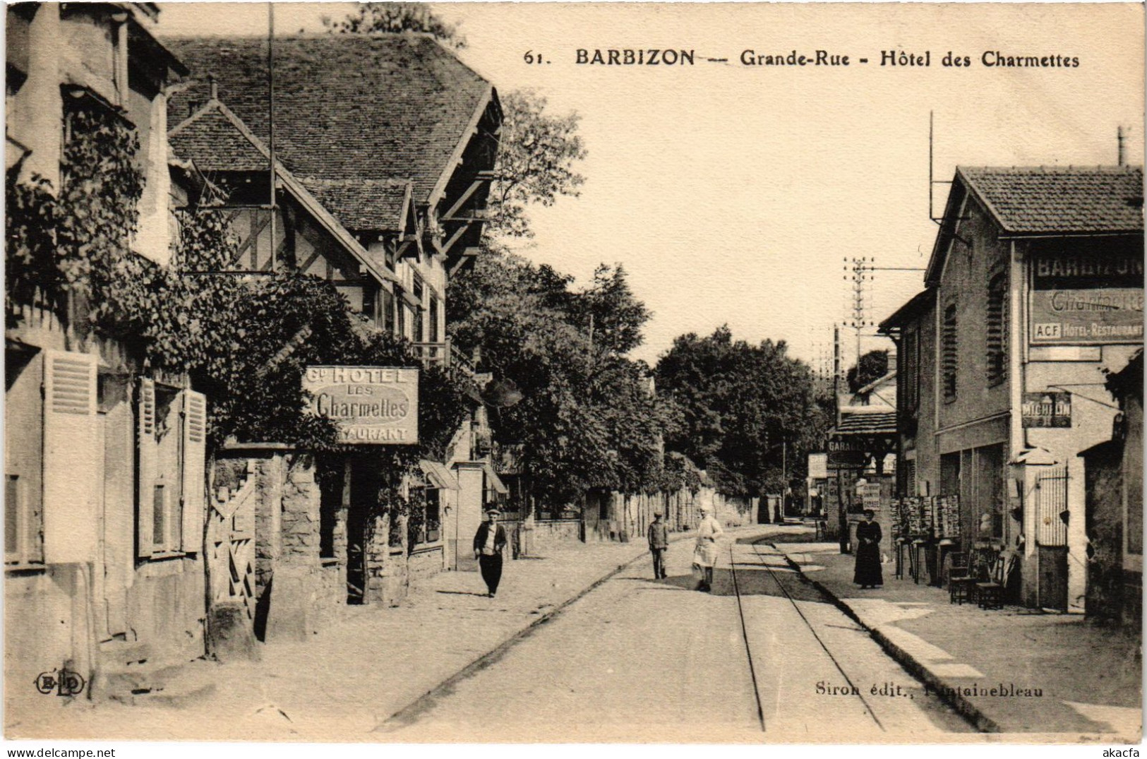 CPA Barbizon Grande Rue Hotel Des Charmettes (1390918) - Barbizon