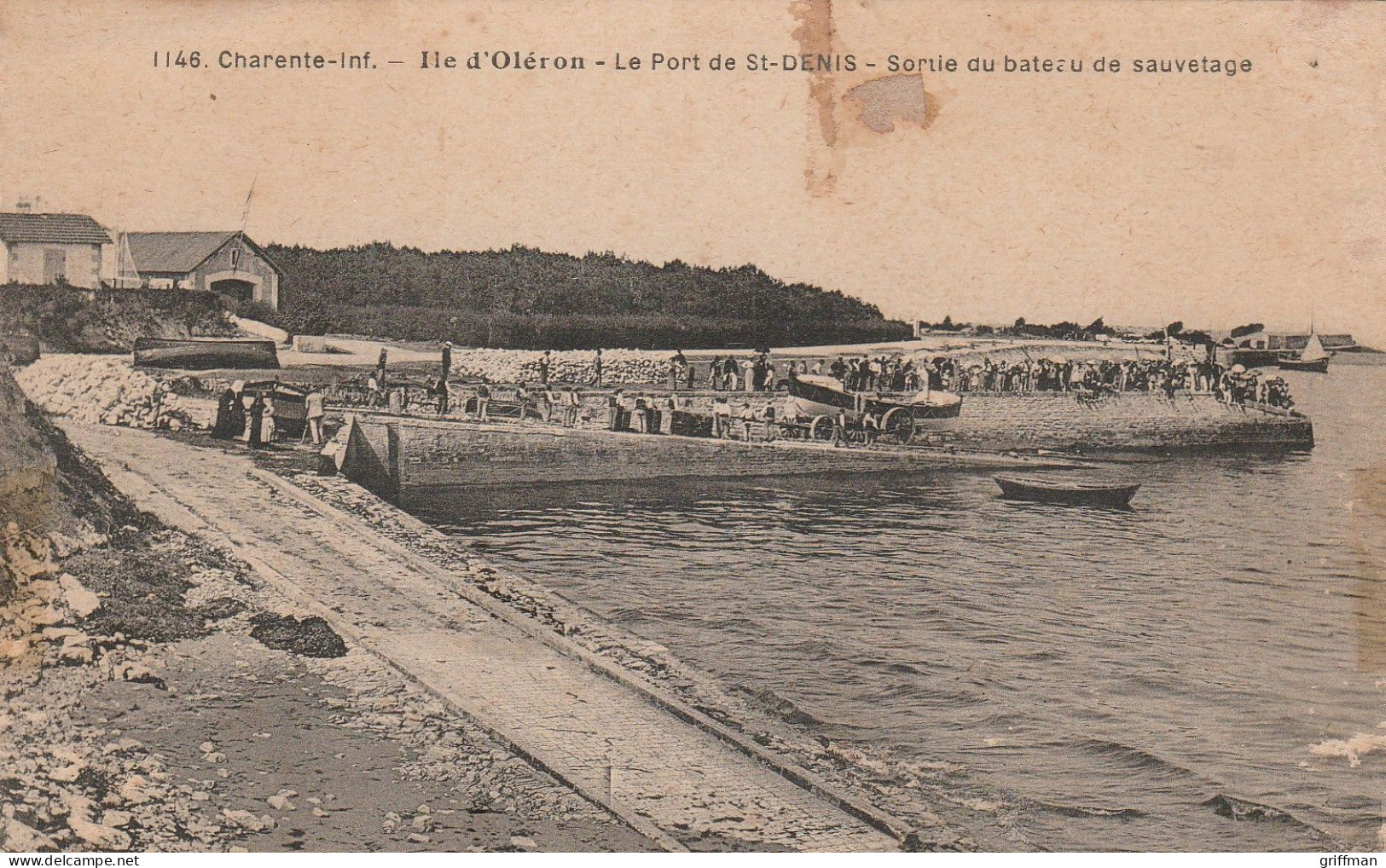 ILE D'OLERON LE PORT SAINT DENIS SORTIE DU BATEAU DE SAUVETAGE TBE - Ile D'Oléron