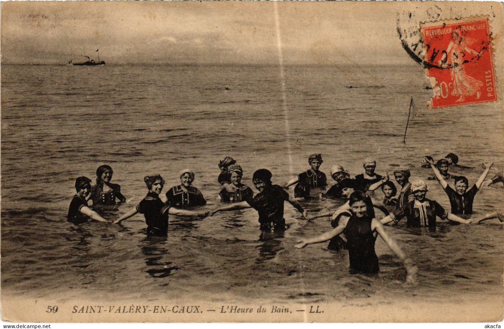 CPA St-Valéry-en-Caux Heure Du Bain (1390870) - Saint Valery En Caux