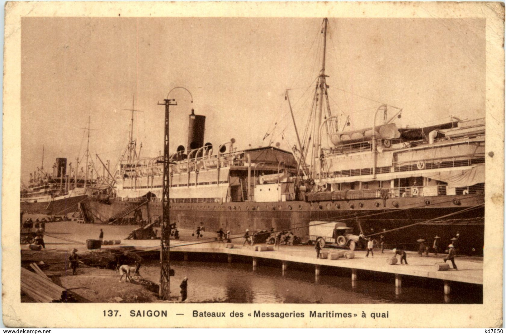 Saigon - Bateaux Des Messageries Maritimes - Vietnam