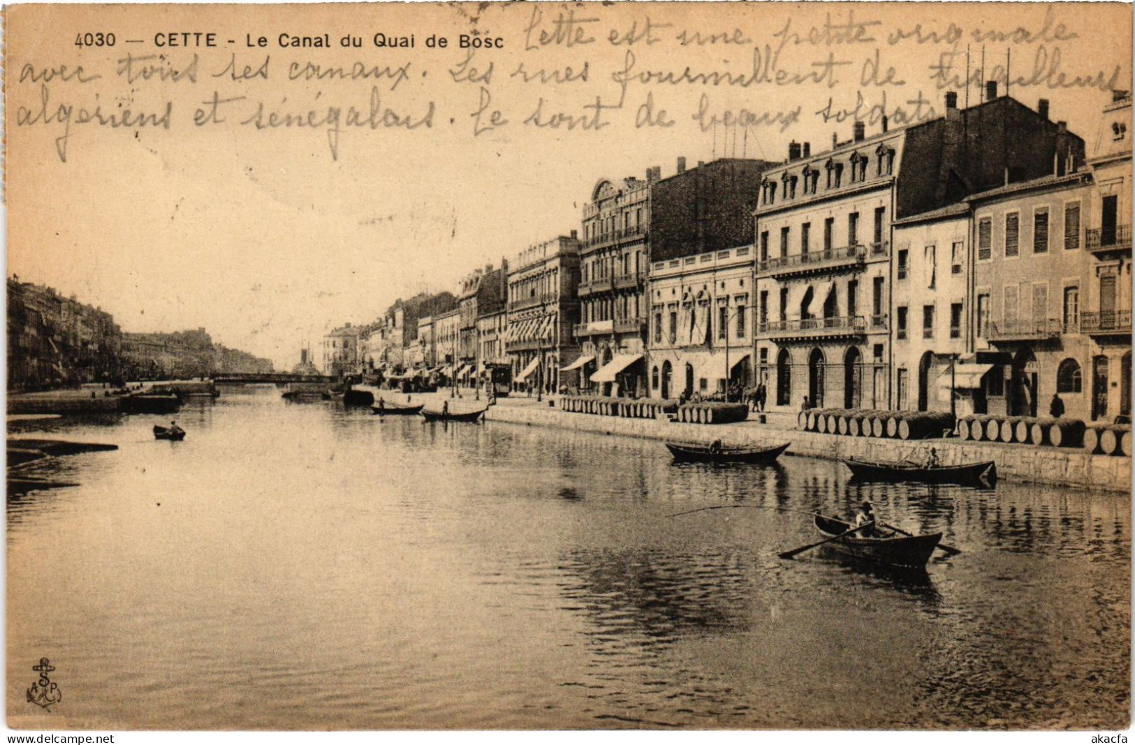 CPA Cette Canal Du Quai De Bosc (1390134) - Sete (Cette)