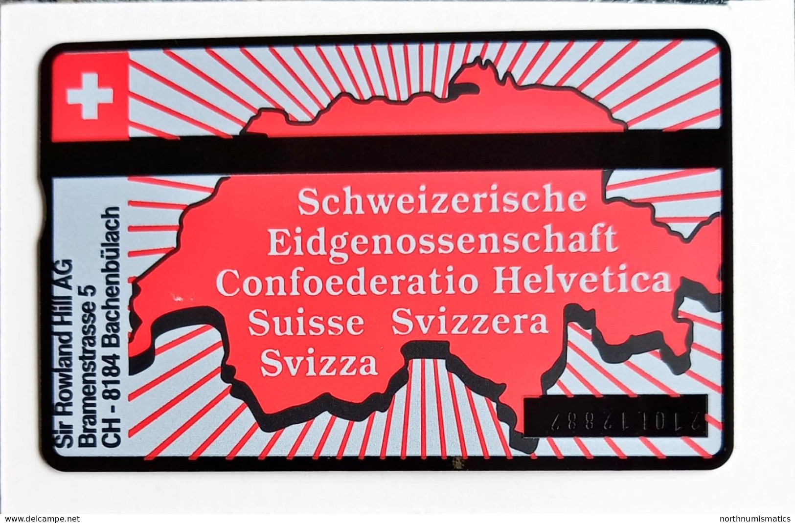 Swiss PTT Taxcard 1  Wilhelm Tell Mint 210L12882 - Verzamelingen