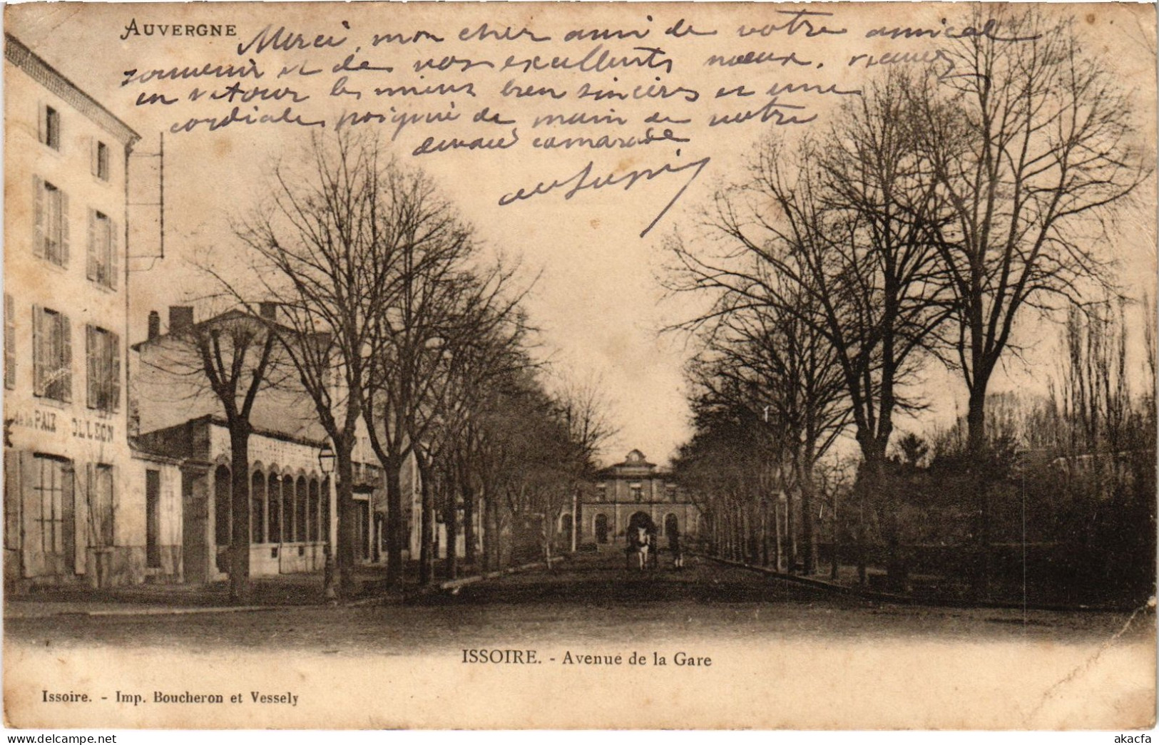 CPA Issoire Avenue De La Gare (1390109) - Issoire