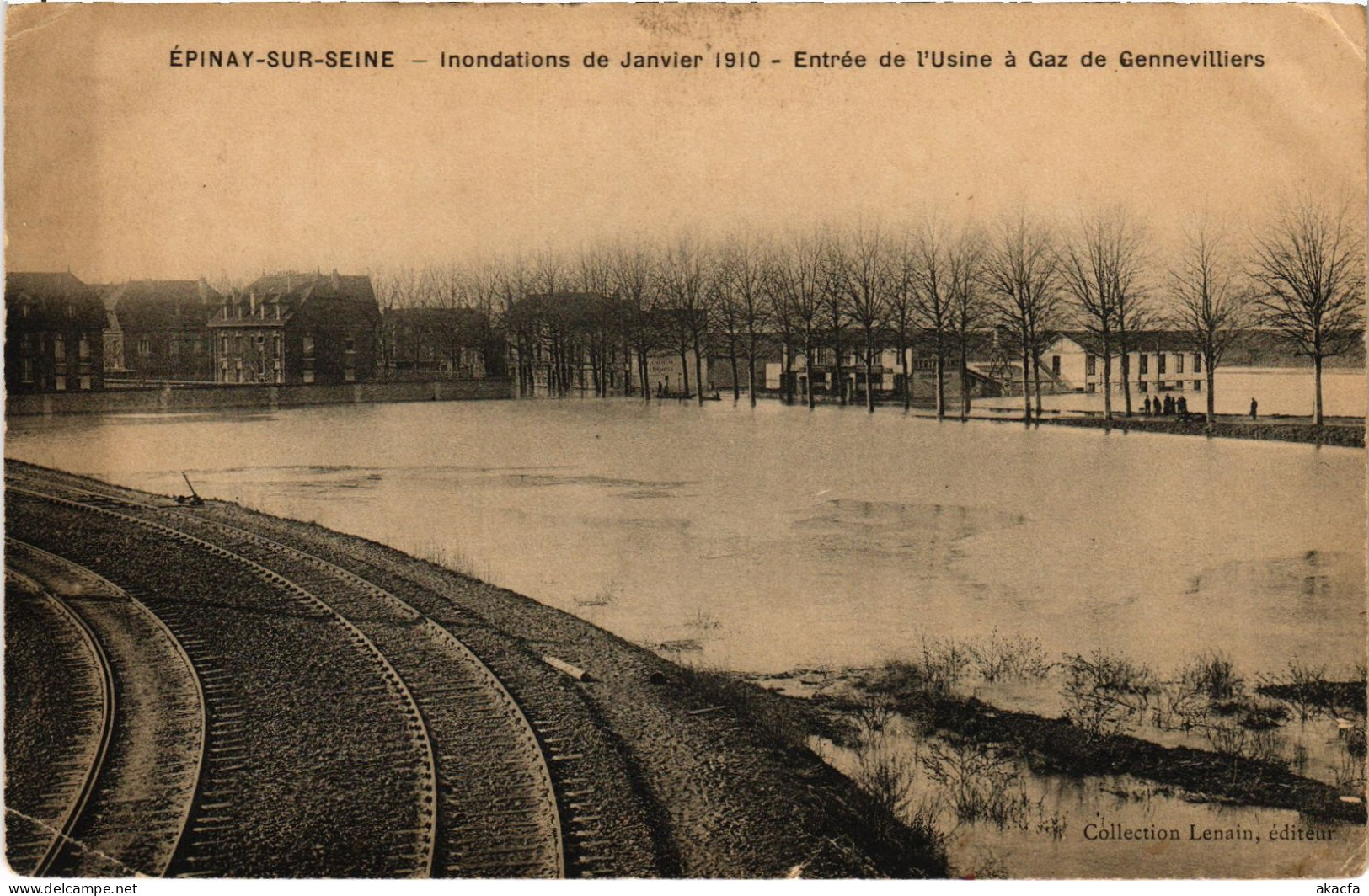 CPA Épinay-sur-Seine Usine A Gaz De Gennevilliers Inondations (1391237) - Otros & Sin Clasificación