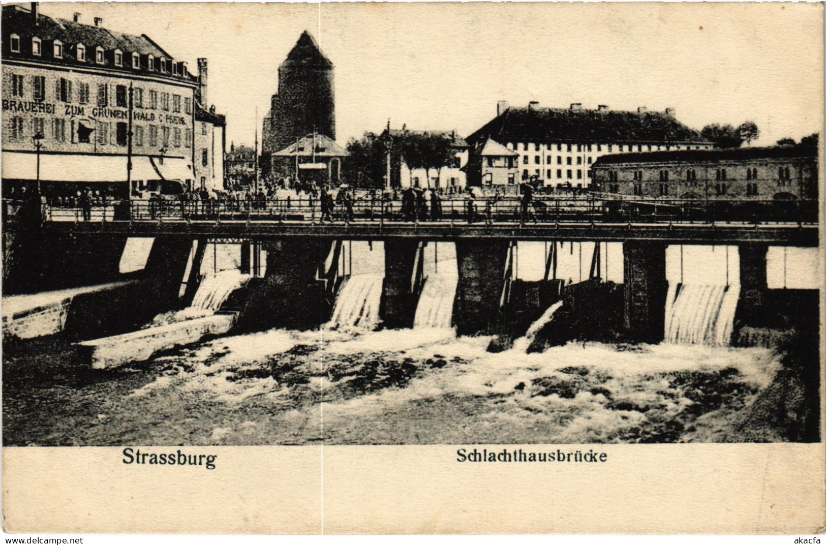 CPA Strasbourg Schlachthausbrücke (1390419) - Strasbourg