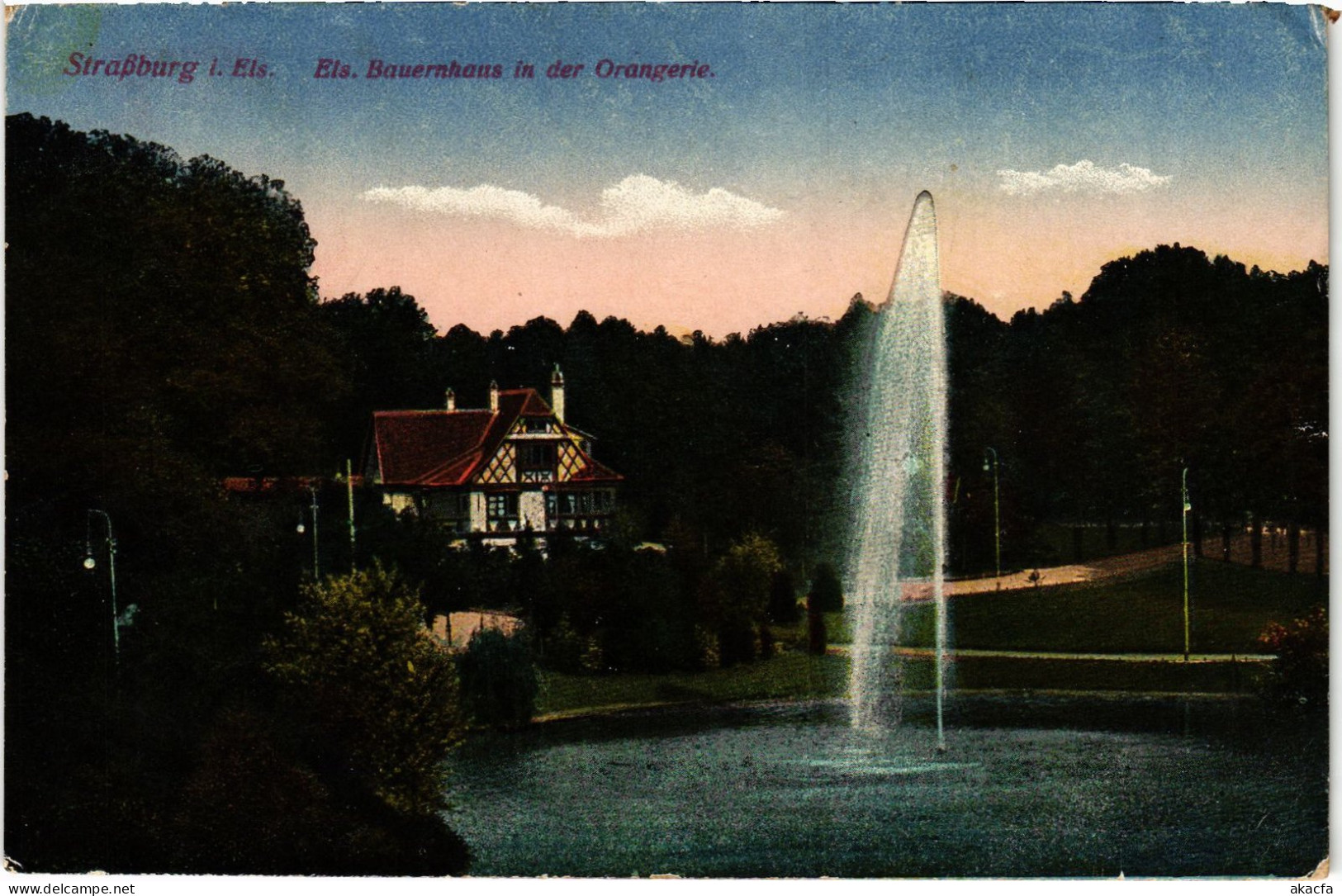 CPA Strasbourg Orangerie Bauernhaus (1390382) - Straatsburg