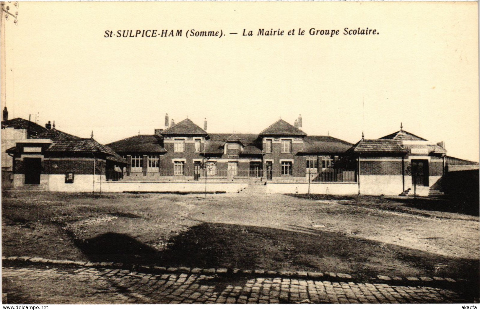 CPA St-Sulpice-Ham La Mairie Et Groupe Scolaire (1390983) - Ham