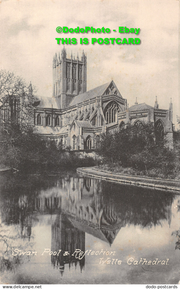 R419938 Wells Cathedral. Swan Pool And Reflection. Dawkes And Partridge - World