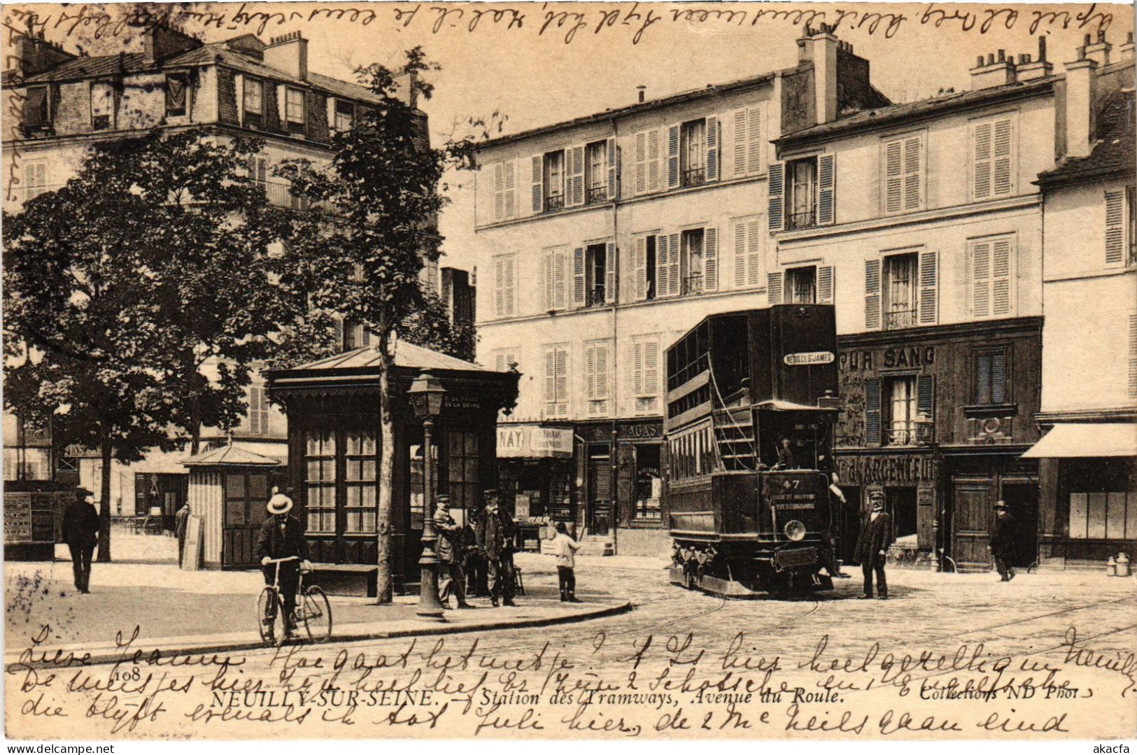 CPA Neuilly-sur-Seine Station Tramway (1391223) - Neuilly Sur Seine
