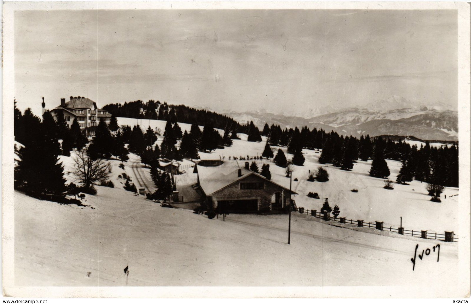 CPA Le Mont Revard Hotel P.L.M. Mont Blanc Winter (1390689) - Sonstige & Ohne Zuordnung