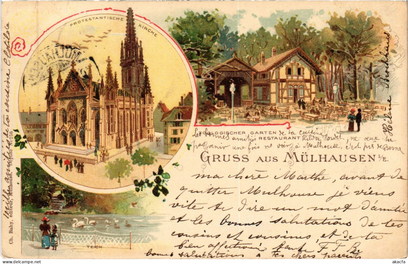 CPA Gruss Aus Mulhouse Mülhausen LITHO (1390311) - Mulhouse