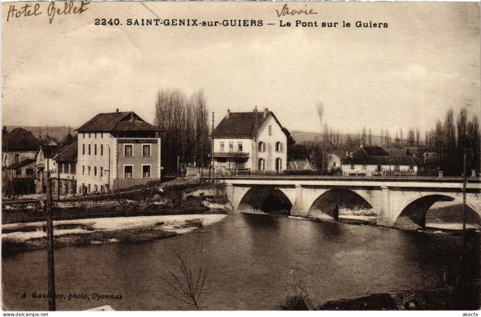 CPA St-Genis-sur-Guiers Pont Sur Le Guiers (1390734) - Sonstige & Ohne Zuordnung