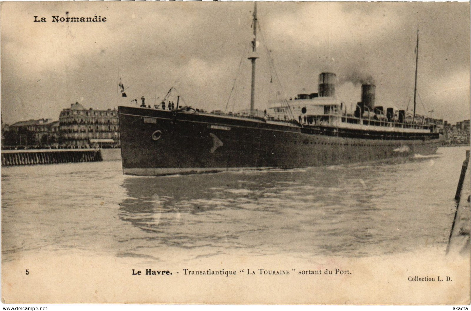 CPA Le Havre Transatlantique La Touraine Ships (1390852) - Unclassified