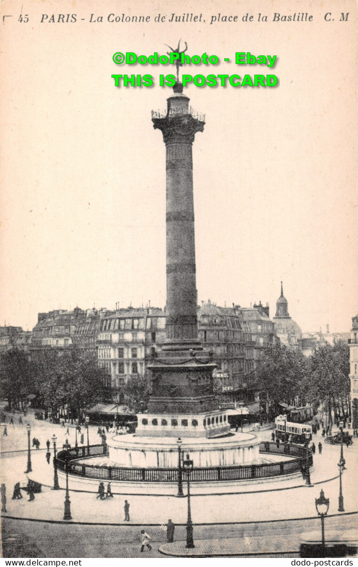 R419945 Paris. La Colonne De Juillet Place De La Bastille. Cosson. C. M - World